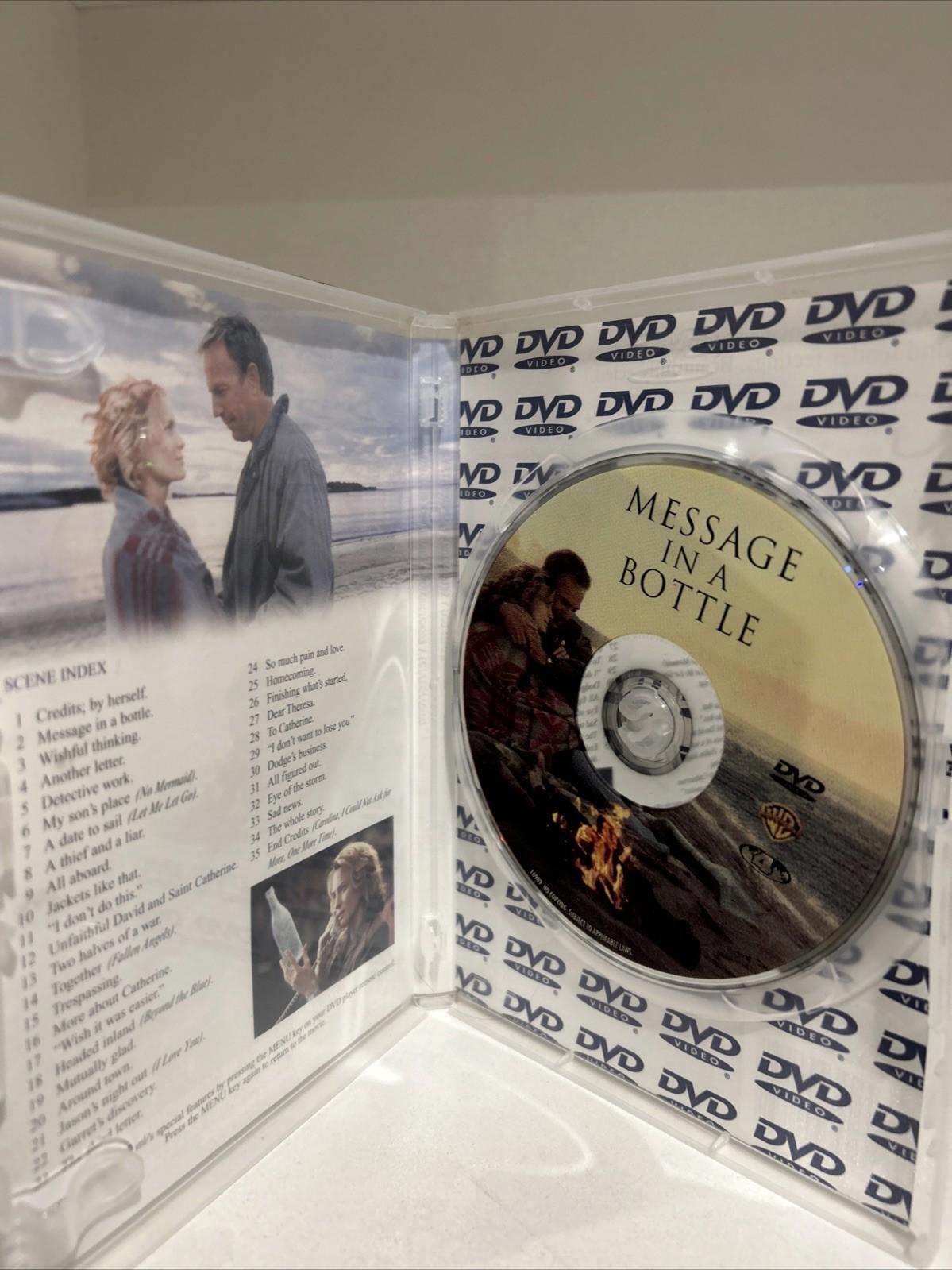 Message In A Bottle (DVD, 1999) Very Good Condition Region 4