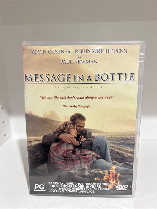 Message In A Bottle  (DVD, 1999) Very Good Condition Region 4