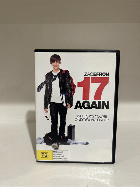 17 Again DVD Movie Region 4 PAL Zac Efron Leslie Mann Matthew Perry